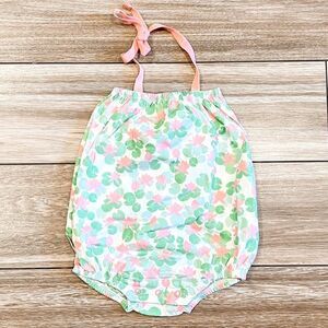 NEW! Sapling Child Organic Floating Lotus Bubble Romper, Size 3-6M